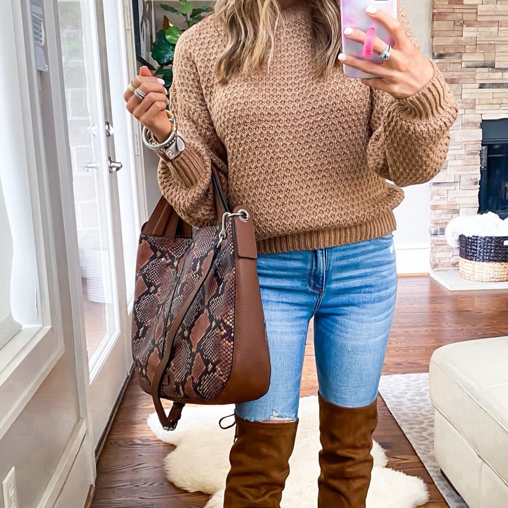 Snakeskin handbag